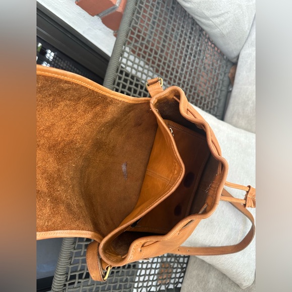 Vintage coach glove tanned leather bucket bag
